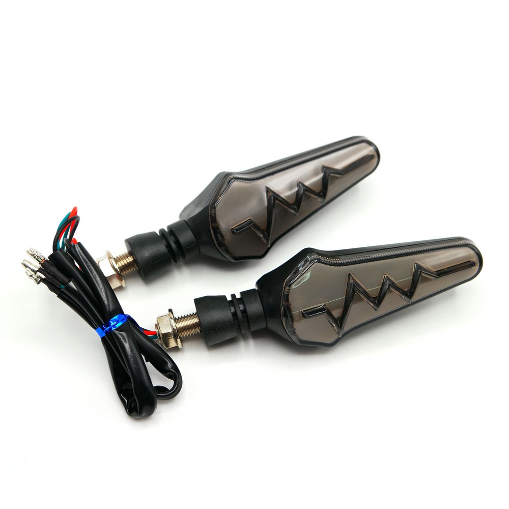 Foto 4 pulgar | Direccionales para Moto Rasen RS-DIR-0012Y-R LED Bicolor Secuencial Universal