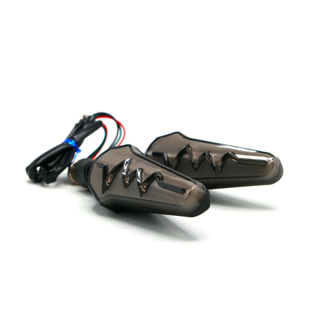 Foto 6 pulgar | Direccionales para Moto Rasen RS-DIR-0012Y-R LED Bicolor Secuencial Universal