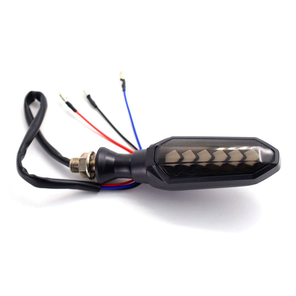 Foto 8 pulgar | Direccionales para Moto Rasen RS-DIR-0001Y-R LED Bicolor Secuencial Universal