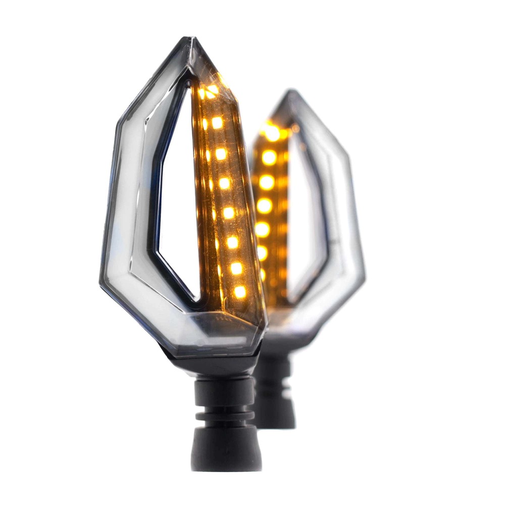 Direccionales para Moto Rasen RS-DIR-0033Y-W color Amarillo y Blanco Universal 2 Piezas