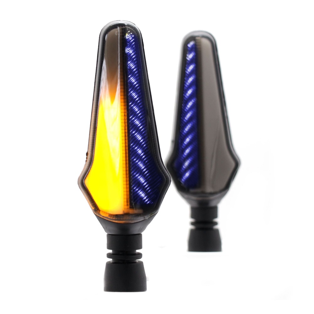 Foto 4 pulgar | Direccionales para Moto Rasen RS-DIR-0035Y-BU Luz color Azul y Amarillo Universal