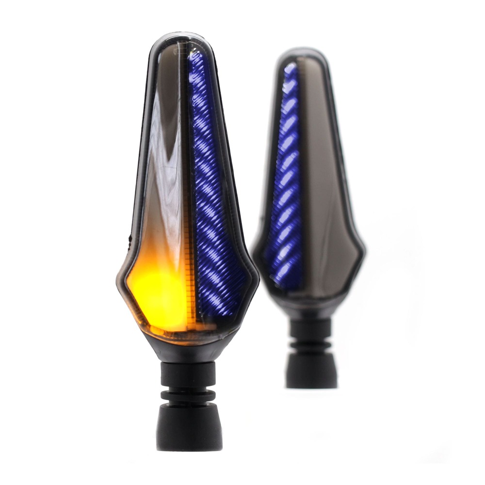 Foto 6 pulgar | Direccionales para Moto Rasen RS-DIR-0035Y-BU Luz color Azul y Amarillo Universal