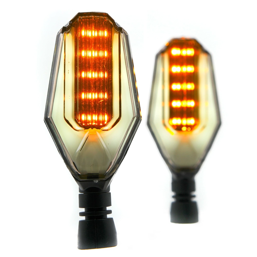 Foto 2 pulgar | Direccionales para Moto Rasen Universal Luz color Amarillo