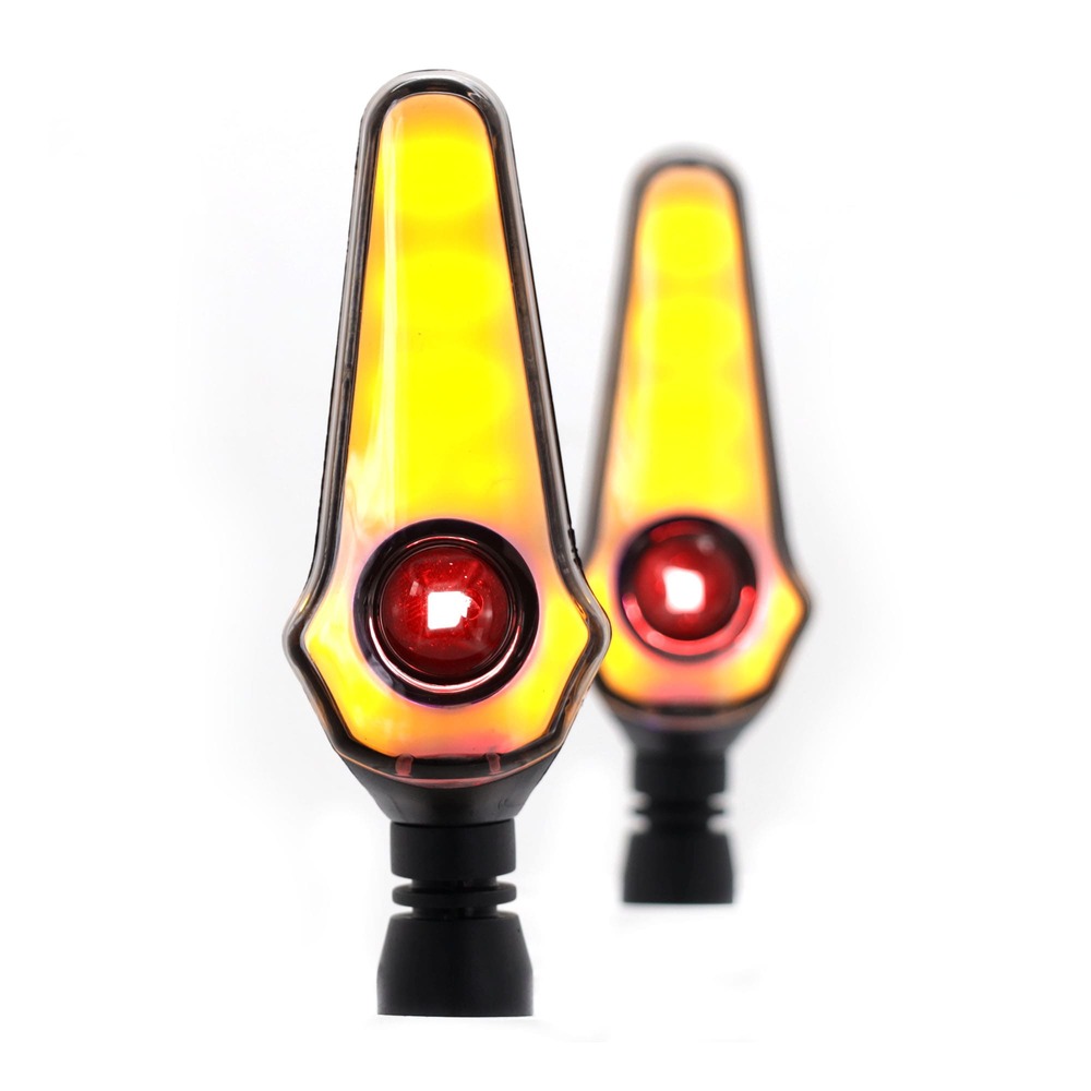 Direccionales para Moto Rasen RS-DIR-0056Y-R Luz color Rojo y Amarillo Universal