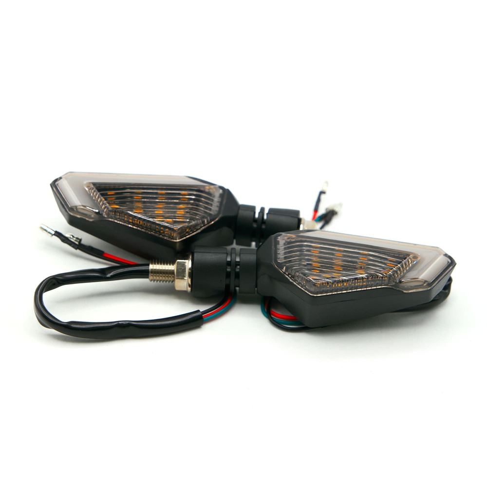 Foto 6 pulgar | Direccionales para Moto Rasen Universal Led Bi-color Amarillo/Blanco Secuencial