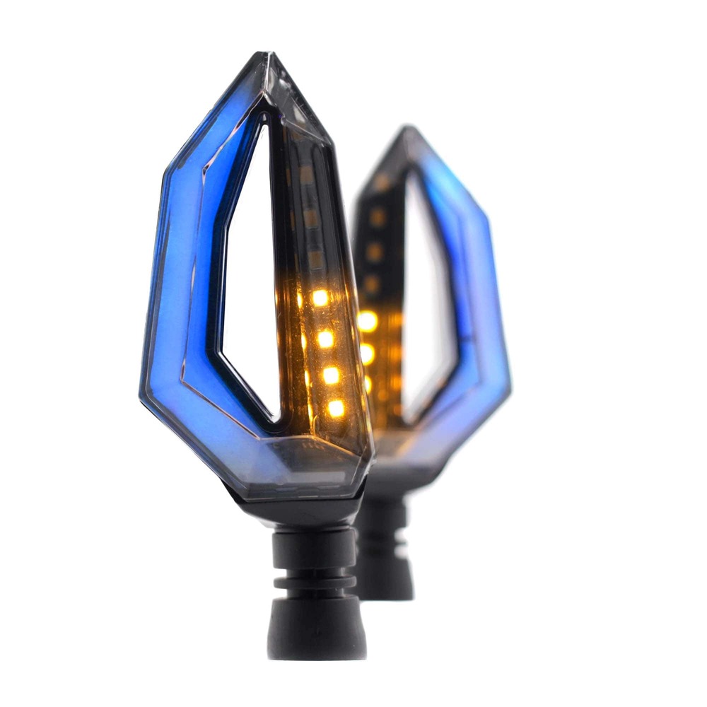 Foto 6 pulgar | Direccionales para Moto Rasen RS-DIR-0033Y-BU Luz color Azul y Amarillo Universal