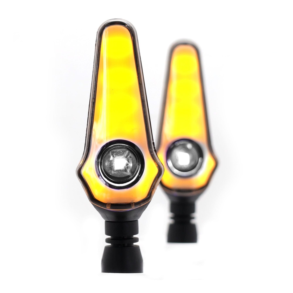 Direccionales para Moto Rasen RS-DIR-0056Y-W Luz color Amarillo y Blanco Universal