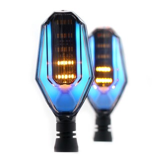 Foto 5 | Direccionales para Moto Rasen RS-DIR-0032Y-BU Luz color Azul y Amarillo Universal