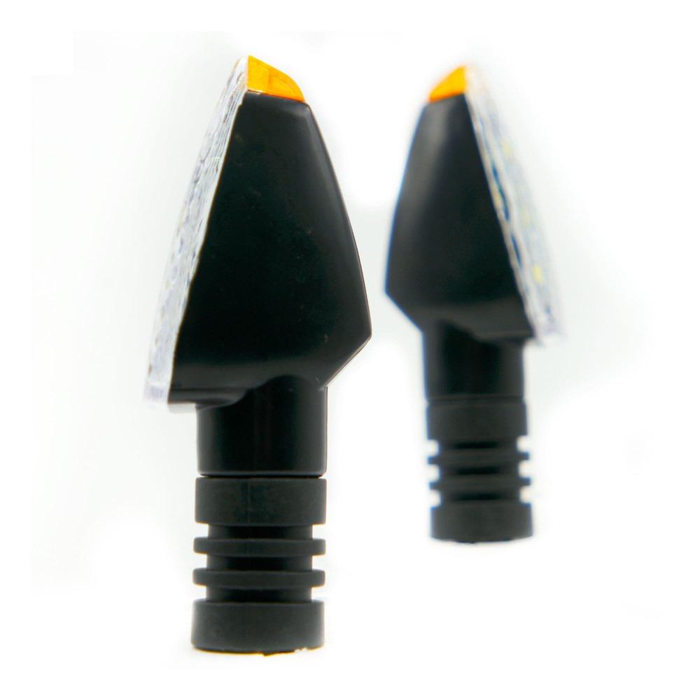 Foto 4 pulgar | Direccional Led Negro Brillante Universal Para Motocicleta
