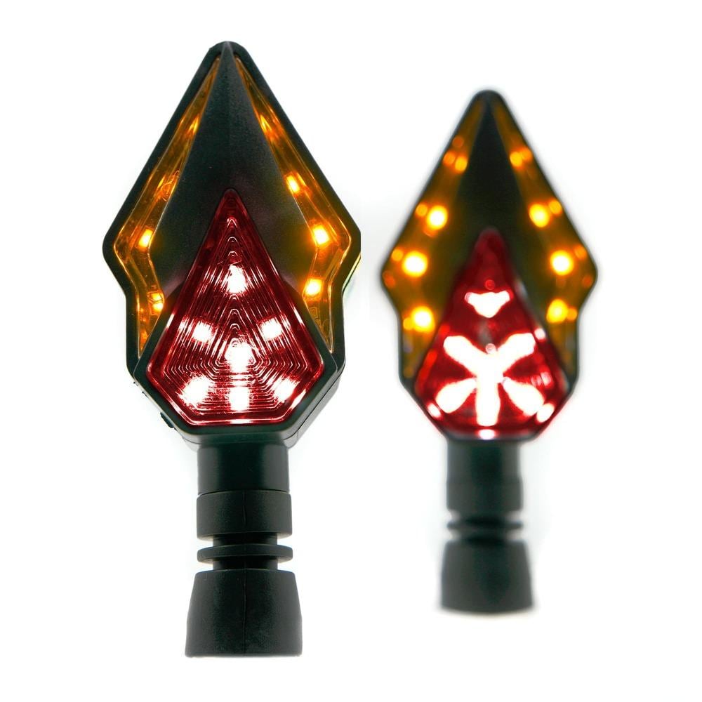 Direccional Led Secuencial Tipo Diamante Universal Para Motocicleta $239