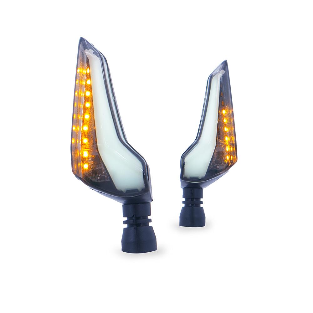 Direccional Led Secuencial Tipo Ala Universal Para Motocicleta