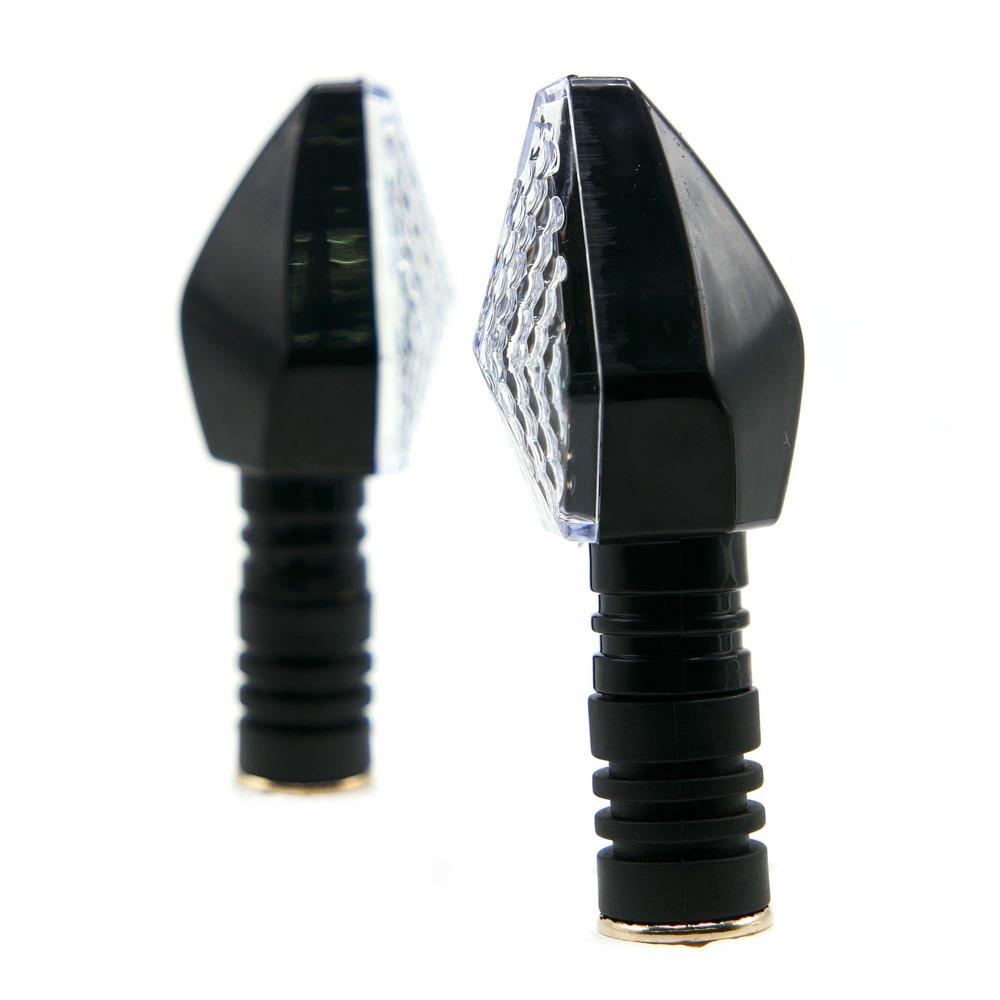 Foto 4 pulgar | Direccional Led Tipo Rombo Universal Para Motocicleta