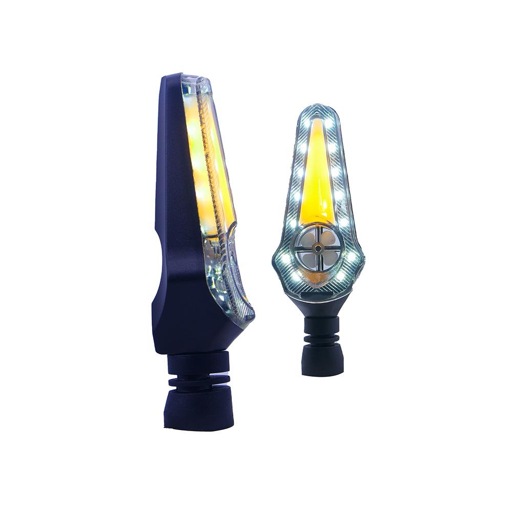 Foto 4 pulgar | Direccional Led Secuencial Tipo Helice Universal Para Motocicleta