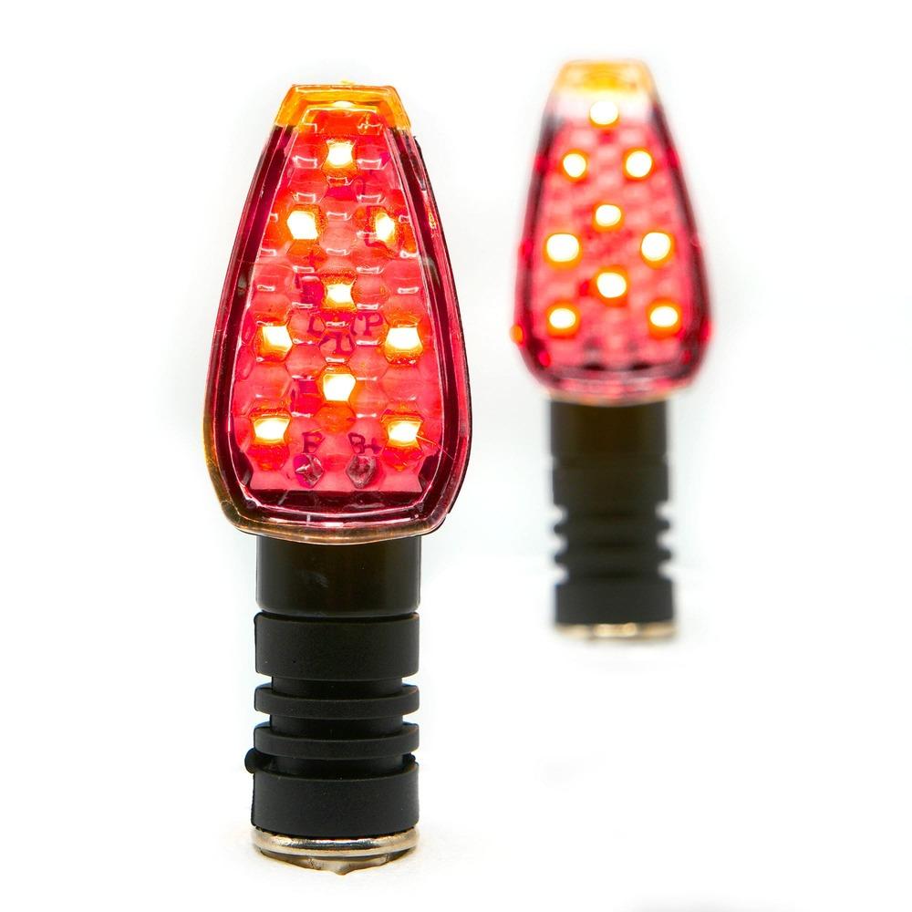 Foto 1 | Direccional Led Negro Brillante Universal Para Motocicleta