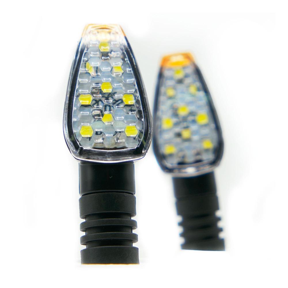 Foto 3 pulgar | Direccional Led Negro Brillante Universal Para Motocicleta