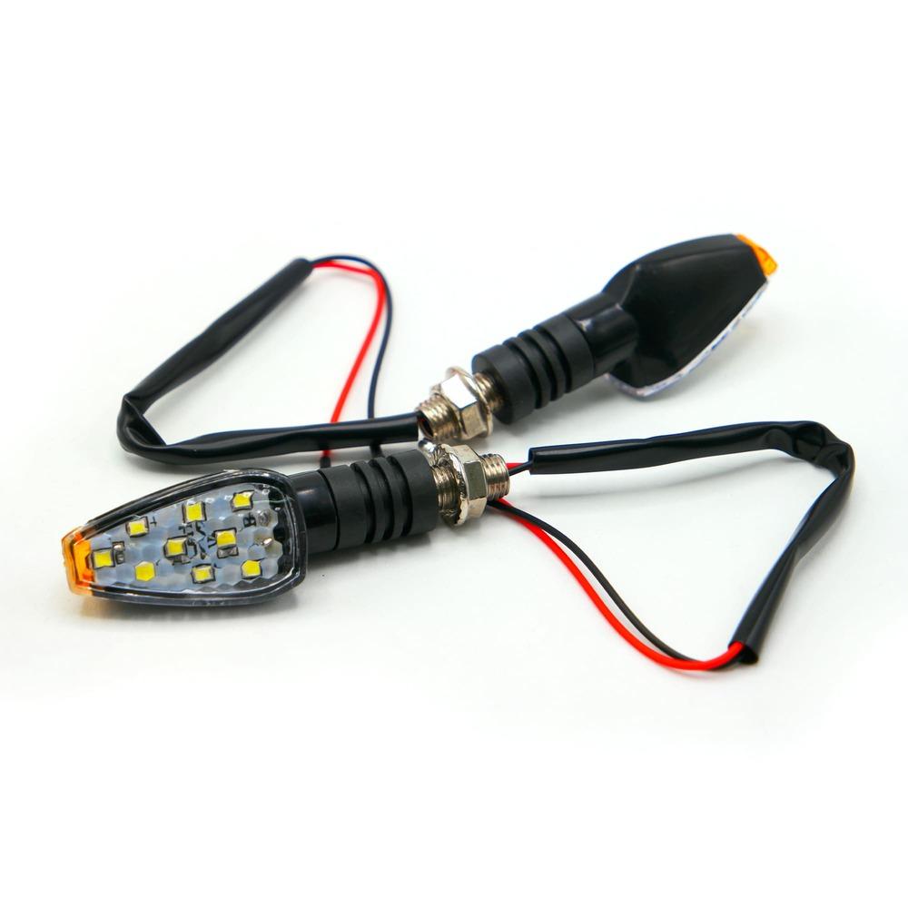 Foto 8 pulgar | Direccional Led Negro Brillante Universal Para Motocicleta