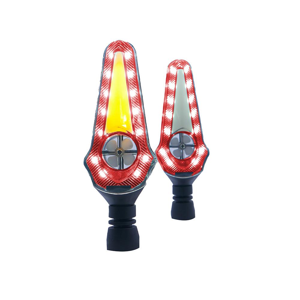 Foto 3 pulgar | Direccional Led Secuencial Tipo Helice Universal Para Motocicleta