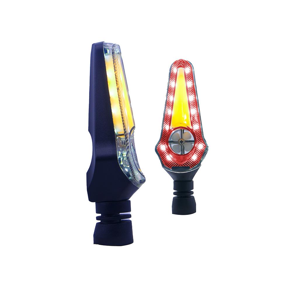 Foto 4 pulgar | Direccional Led Secuencial Tipo Helice Universal Para Motocicleta
