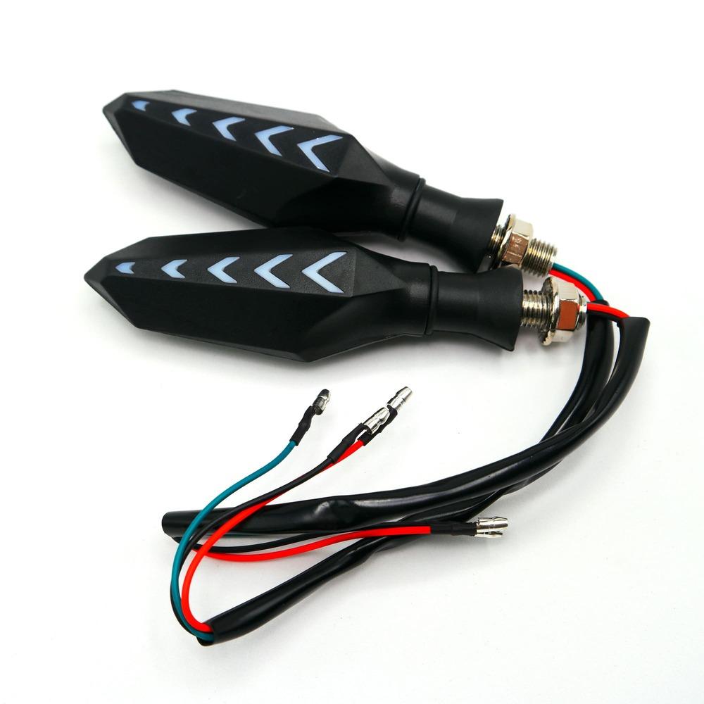 Foto 5 pulgar | Direccional Led Secuencial Bi-color Tipo Flecha Universal Para Motocicleta