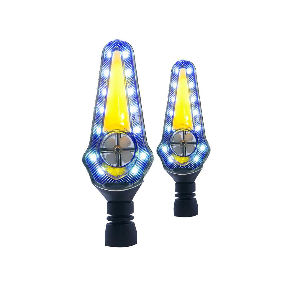 Direccional Led Secuencial Tipo Helice Universal Para Motocicleta