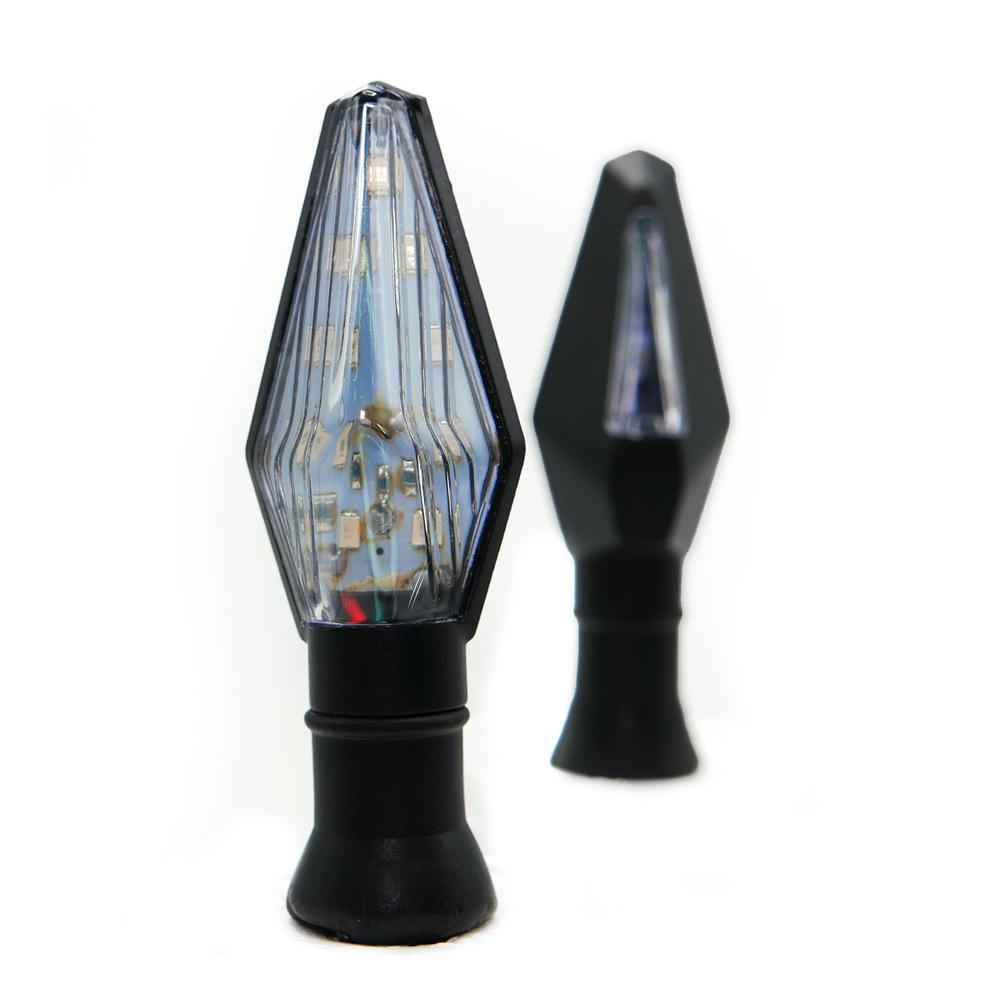 Foto 5 pulgar | Direccionales Para Moto Rasen Led Duo Tipo Rombo Universal