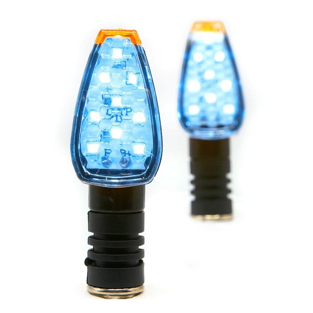 Foto 2 pulgar | Direccional Led Negro Brillante Universal Para Motocicleta