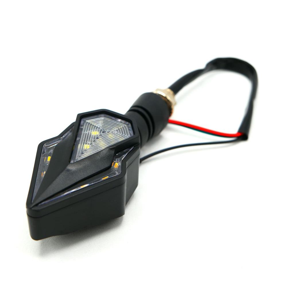 Foto 7 pulgar | Direccional Led Secuencial Tipo Diamante Universal Para Motocicleta