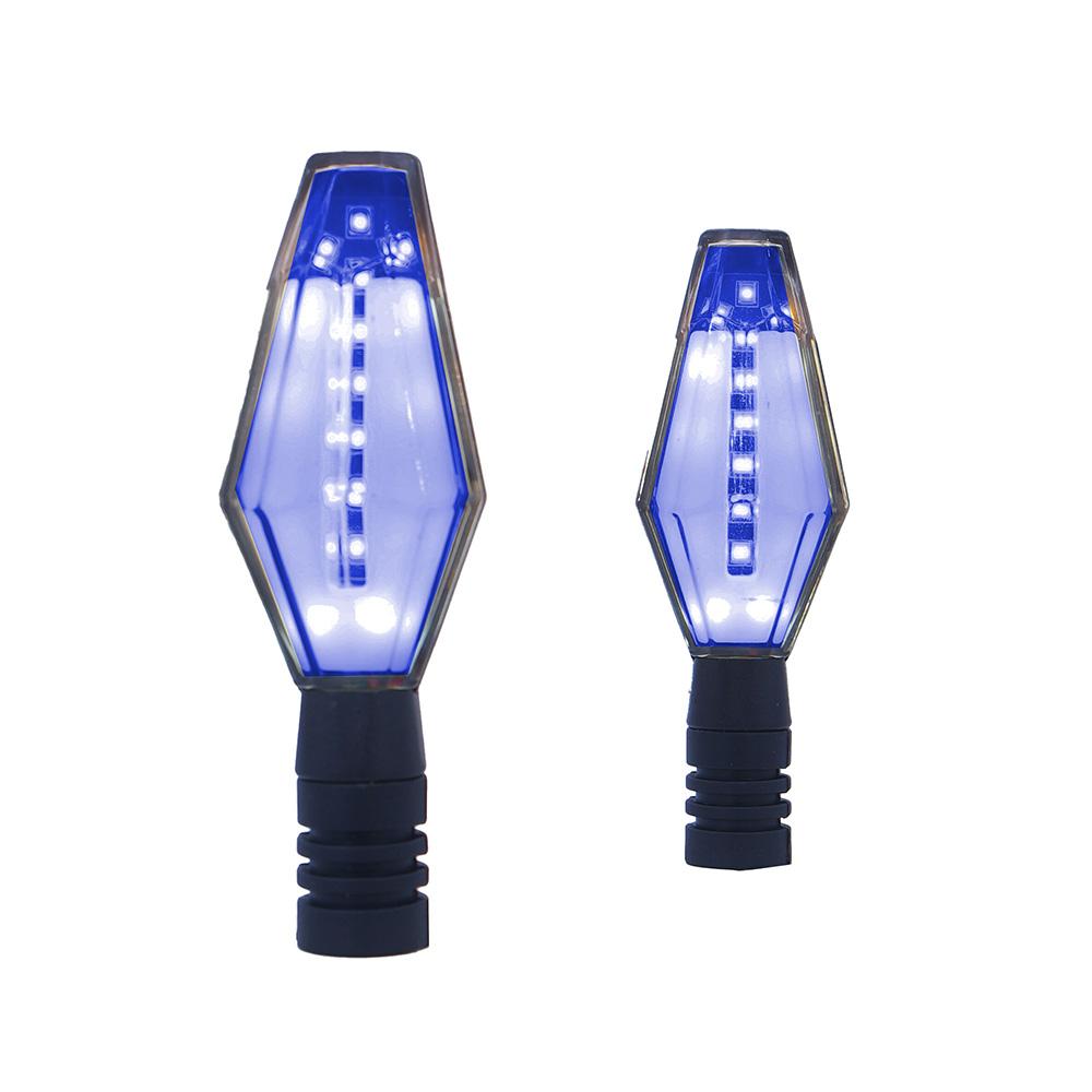 Foto 2 pulgar | Direccionales Led Secuencial Rasen RS-DIR-0051 Azules Tipo Rectangular Universal