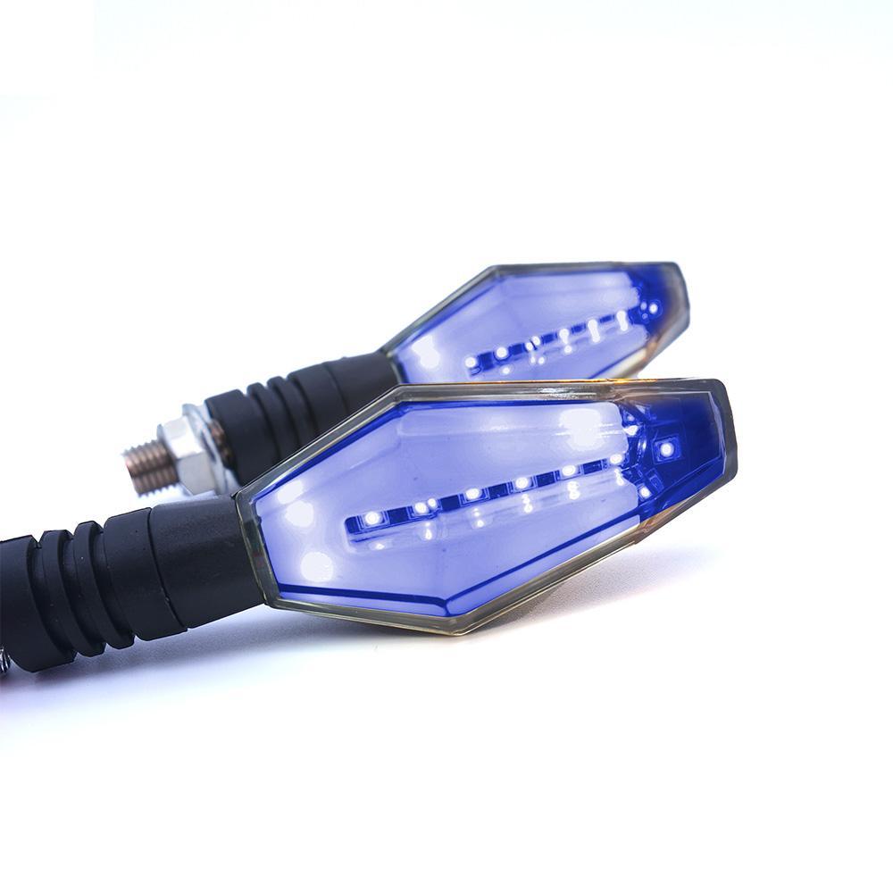 Foto 5 pulgar | Direccionales Led Secuencial Rasen RS-DIR-0051 Azules Tipo Rectangular Universal