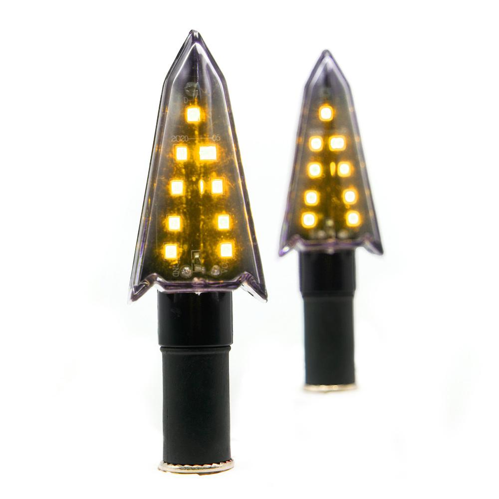 Foto 2 pulgar | Direccional LED RASEN Triangular Universal para Motocicleta
