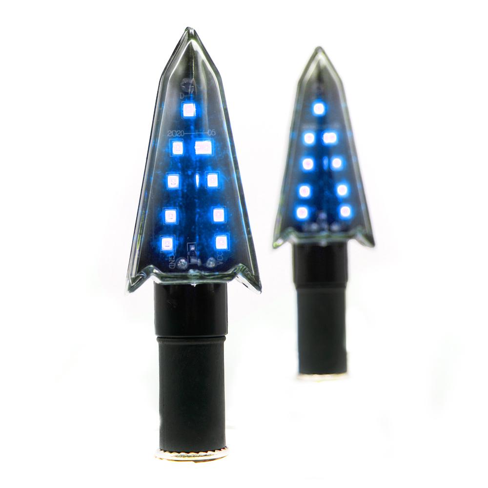 Foto 2 pulgar | Direccional LED RASEN Triangular Universal para Motocicleta