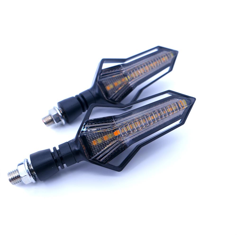 Foto 6 pulgar | Direccional LED Secuencial Rasen RS-DIR-0053 Amarillo Tipo Silueta para Motocicleta Universal
