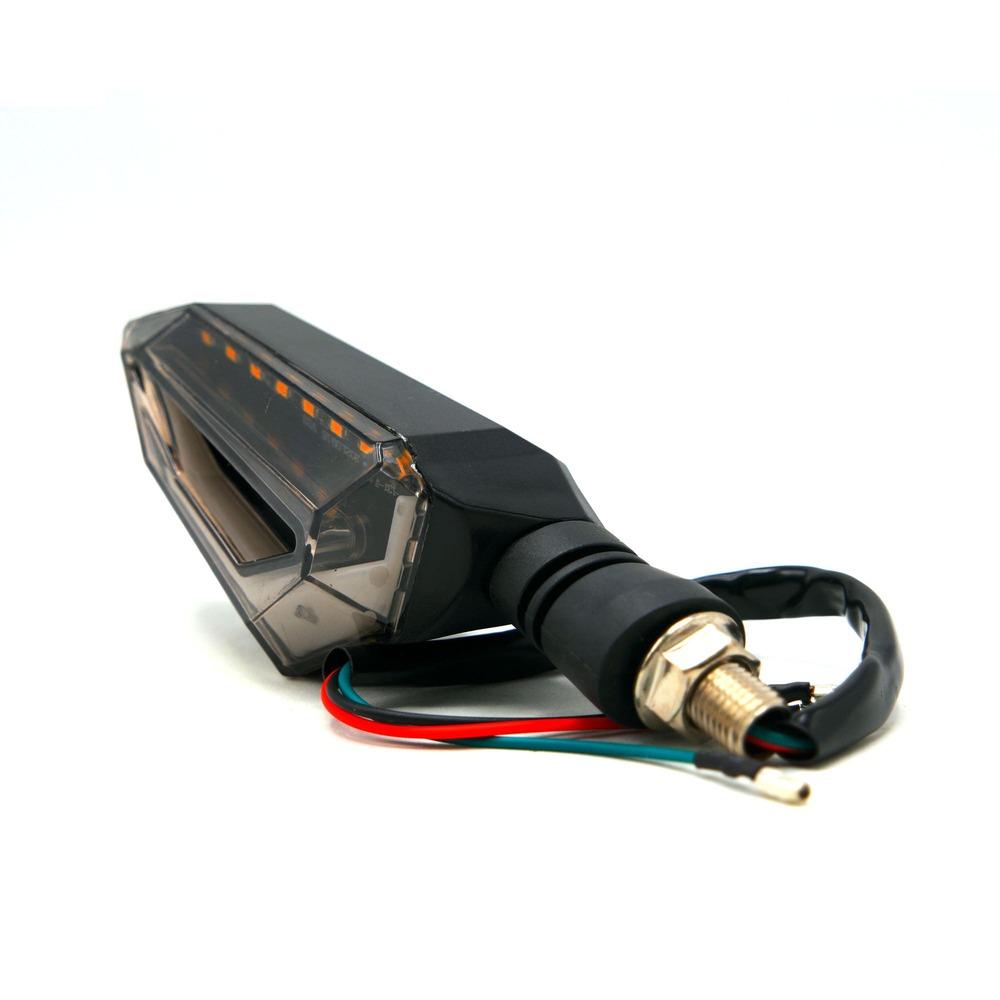 Foto 7 pulgar | Direccional Led Secuencial Rasen RS-DIR-0033 Rojo Tipo Aleta Universal para Motocicleta