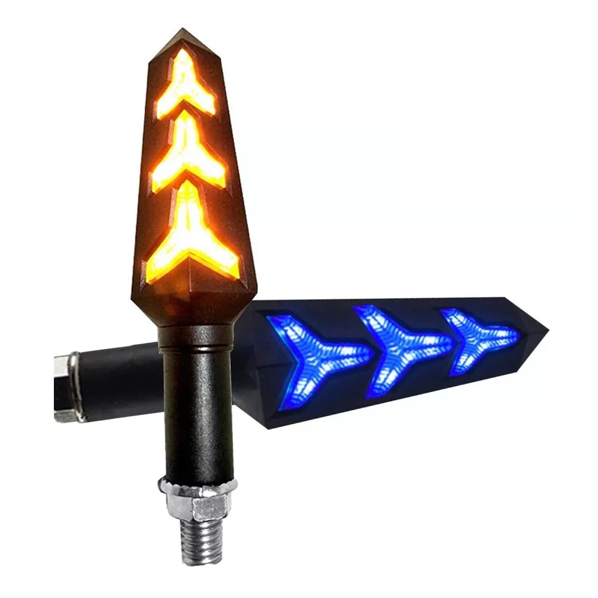 Par Direcciónales Led Motocicleta Secuencial Doble Función 2pz  Eo Safe Imports Esi-10218 Multicolor $539