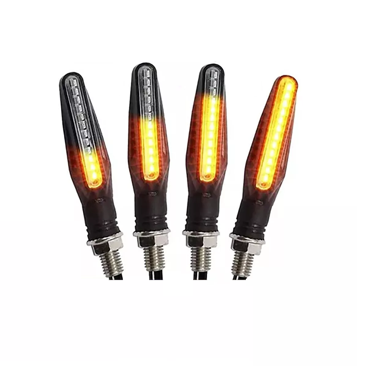 Foto 2 pulgar | Kit Direccionales Led Moto Secuencial Indicador Intermitente 4pz  Eo Safe Imports Esi-10215 Amarillo