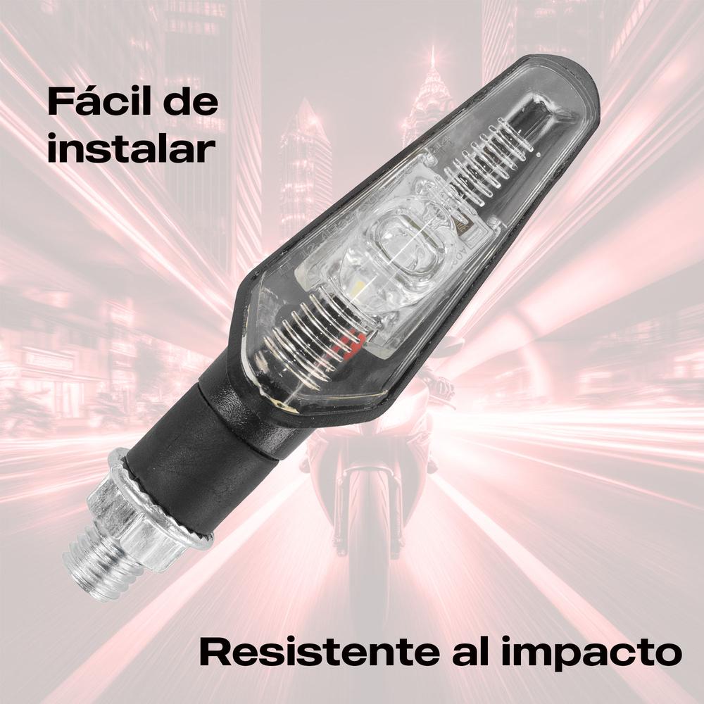 Foto 5 pulgar | Direccionales Led Para Motocicleta Kinlley Kl009 Negro