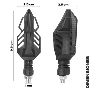 Foto 5 | Direccionales Led Para Motocicleta Kinlley Kl004 Negro