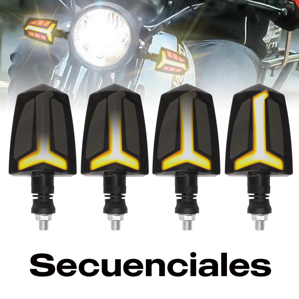 Foto 4 pulgar | Direccionales Led Para Motocicleta Kinlley Kl1035 Negro