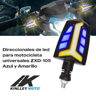 Foto 2 | Direccionales Led Para Motocicleta Kinlley Universal Negro