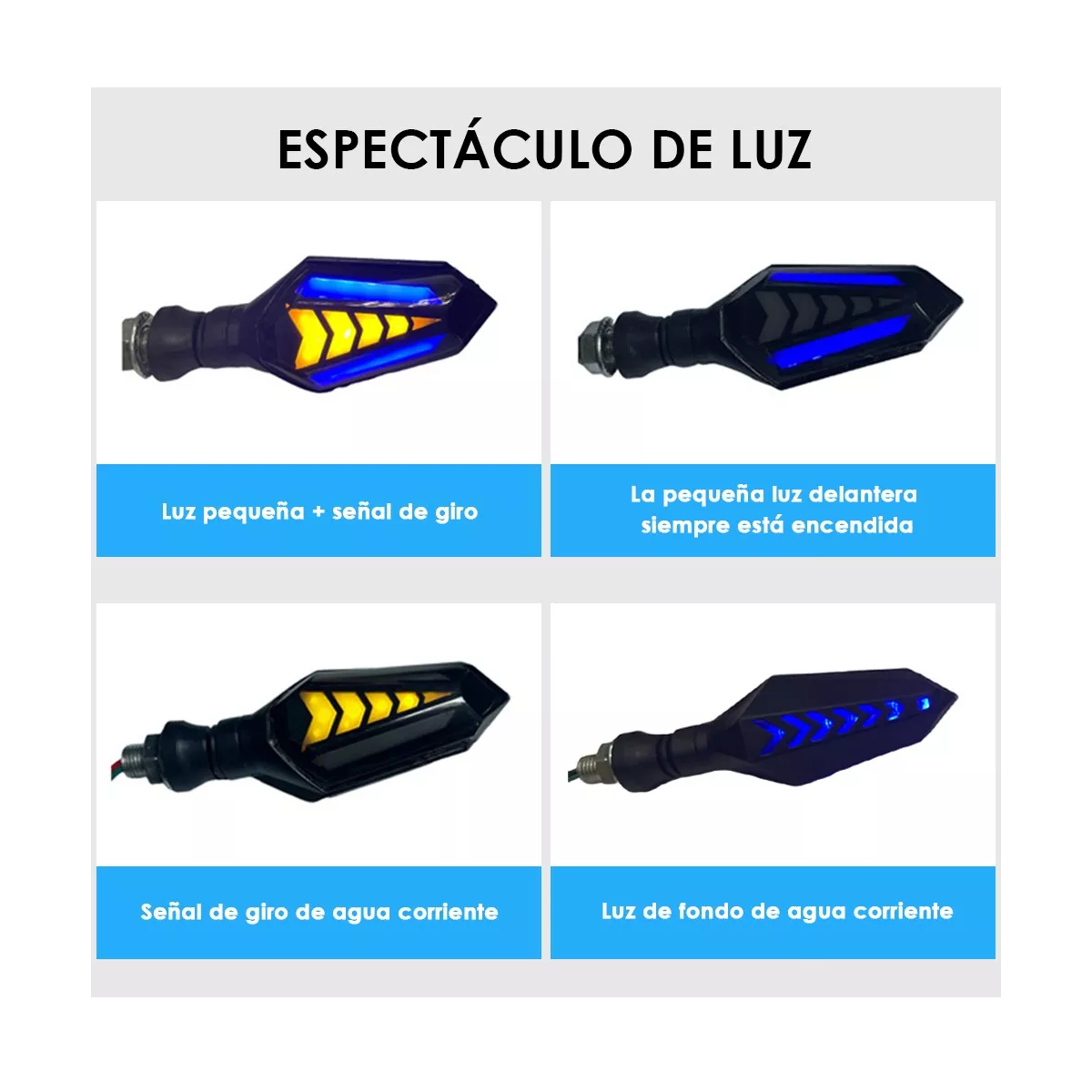 Foto 3 pulgar | 4pcs Luces Led Direccionales Eo Safe Imports Esi-15536 Azul