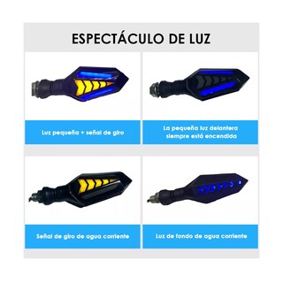 Foto 2 | 4pcs Luces Led Direccionales Eo Safe Imports Esi-15536 Azul