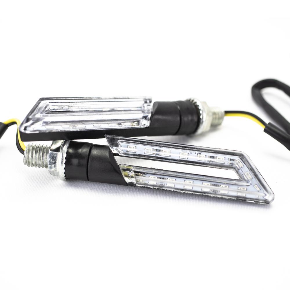 Luz Direccional Trasera Para Motocicleta Kinlley Led Rectangular