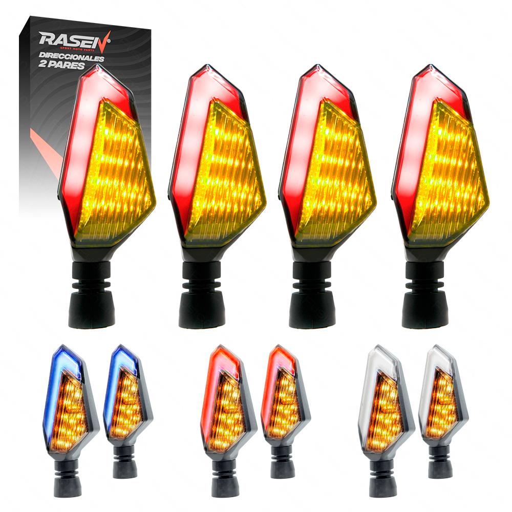 Foto 2 pulgar | 2 Pares De Direccionales Led Neon Decorativa Universal Para Motocicleta