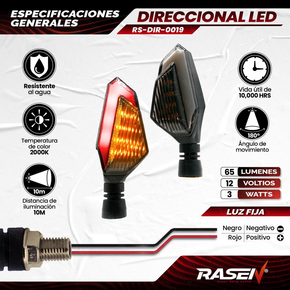 Foto 4 pulgar | 2 Pares De Direccionales Led Neon Decorativa Universal Para Motocicleta