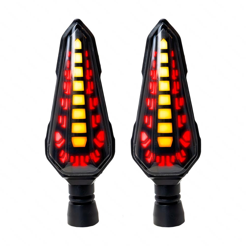 Foto 3 | Direccionales Led Secuencial Tipo Daga para Moto Rasen