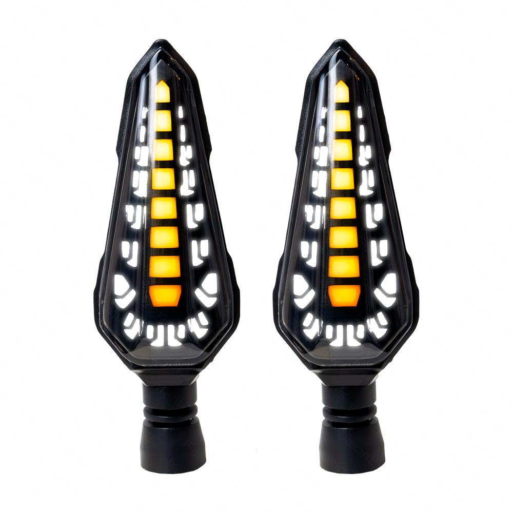 Foto 2 pulgar | Direccionales Led Secuencial Tipo Daga para Moto Rasen