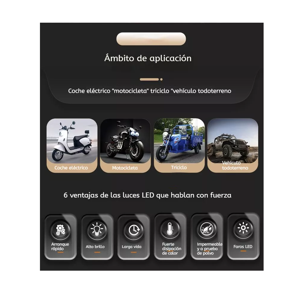 Foto 6 pulgar | Direccionales Led para Moto de Calavera Belug Negro 12v 3D