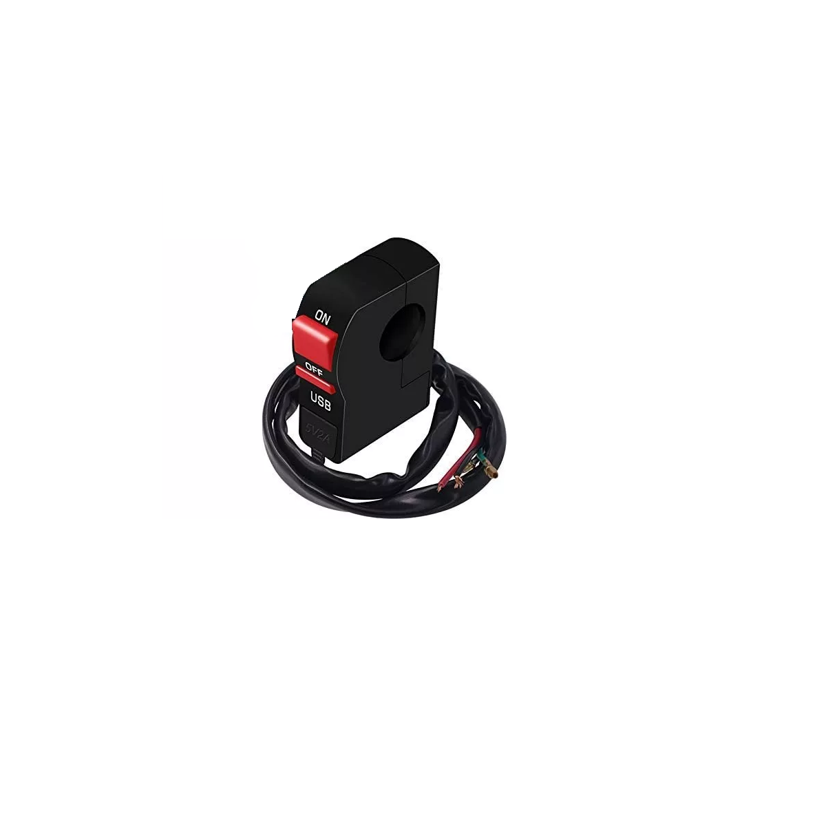 Foto 2 pulgar | Switch Cortacorriente para Luces de Moto Eo Safe Imports ESI-9721 Negro con Cargador USB