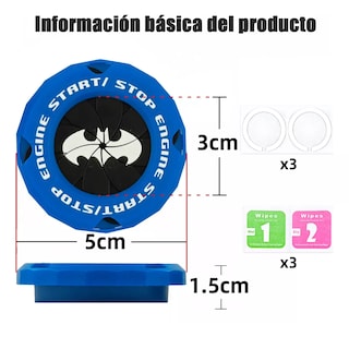 Foto 2 | Accesorio Decorativo Encendido Switch Llave Moto Auto 3 Pzs Eo Safe Imports Esi-17981 Multicolor