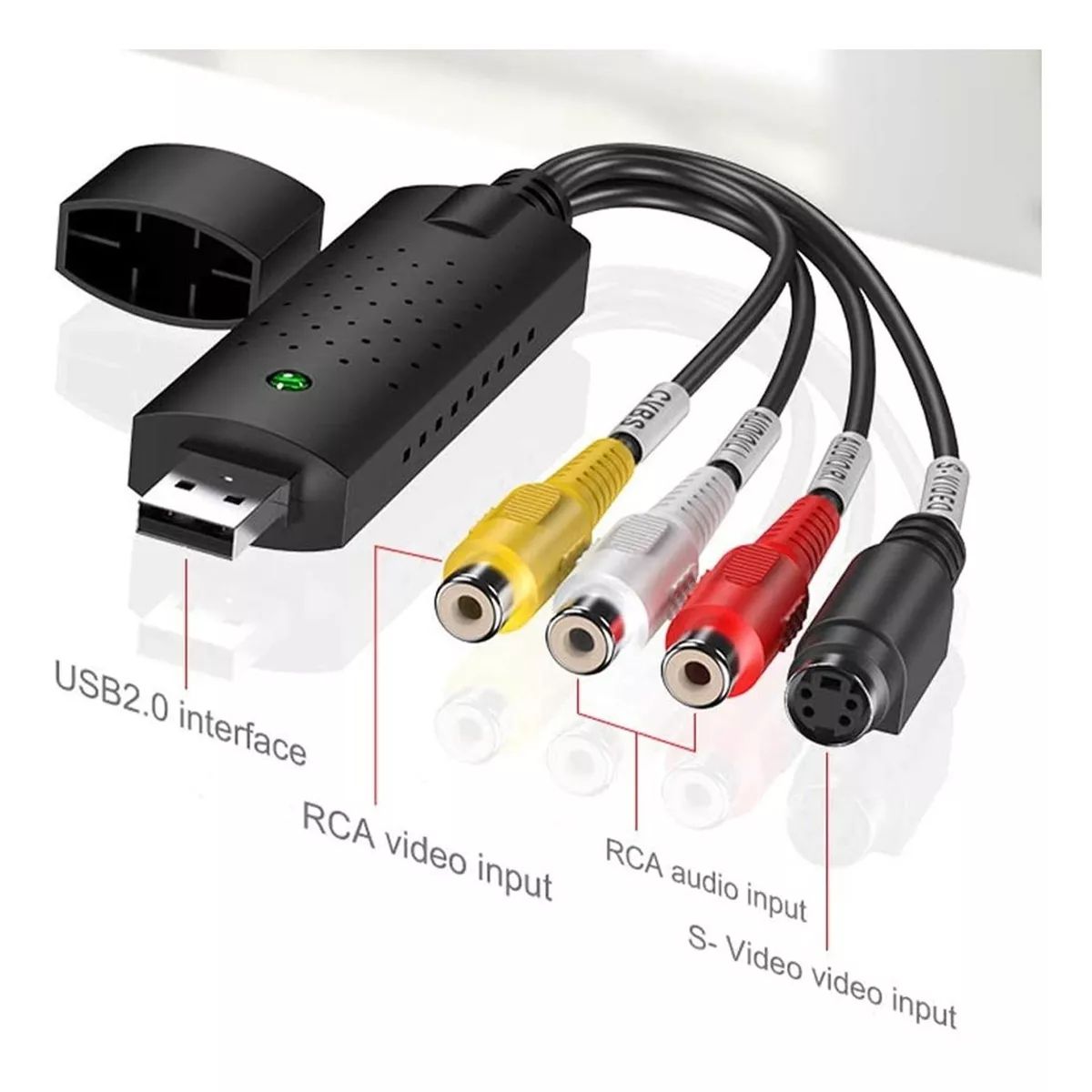 Foto 2 | Capturadora de Video Elegate Wicap color Negro RCA a USB